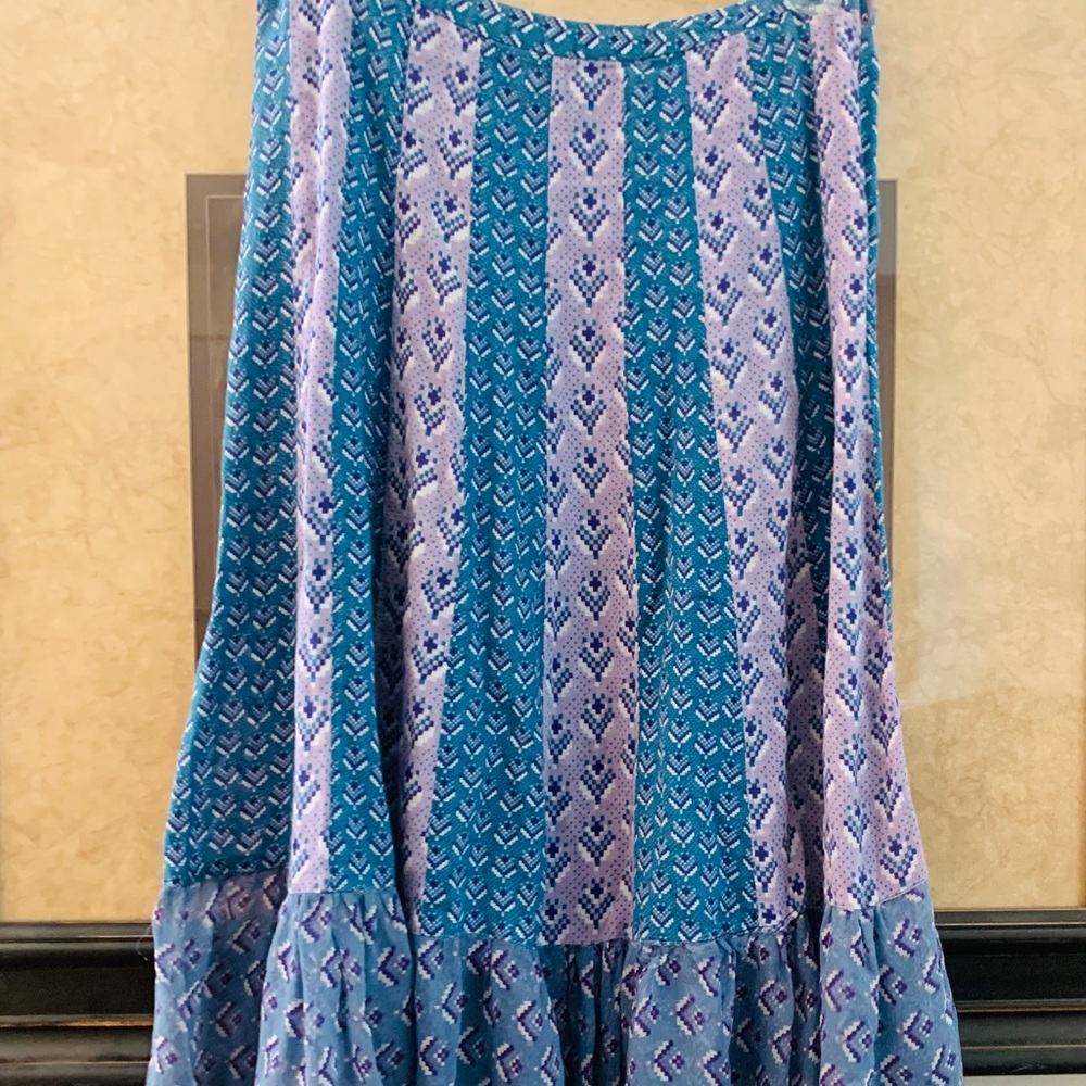 AMERICAN RETRO PARIS BOHO PINUP VINTAGE SKIRT Bohemian Style, Sheer & Gorgeous - Picture 4 of 6